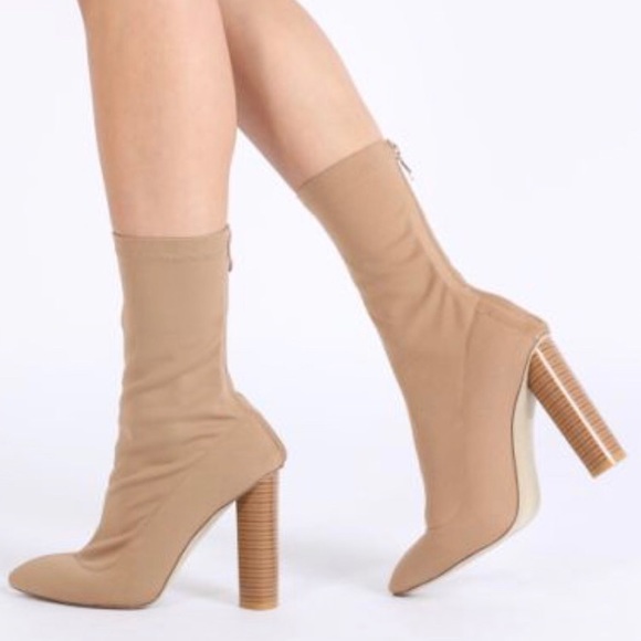 nude color boots